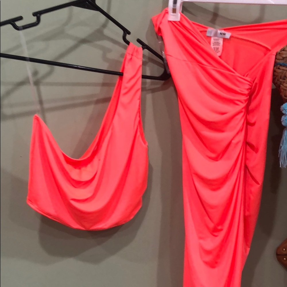 Brand new crop top and skirt set